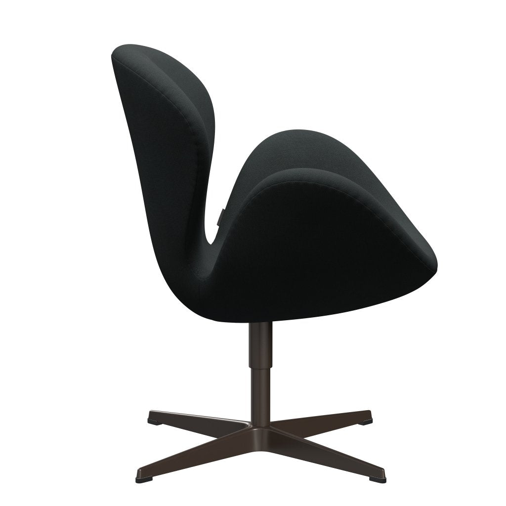 Fritz Hansen Swan Lounge Chair, Brown Bronze/Steelcut Holzkohle