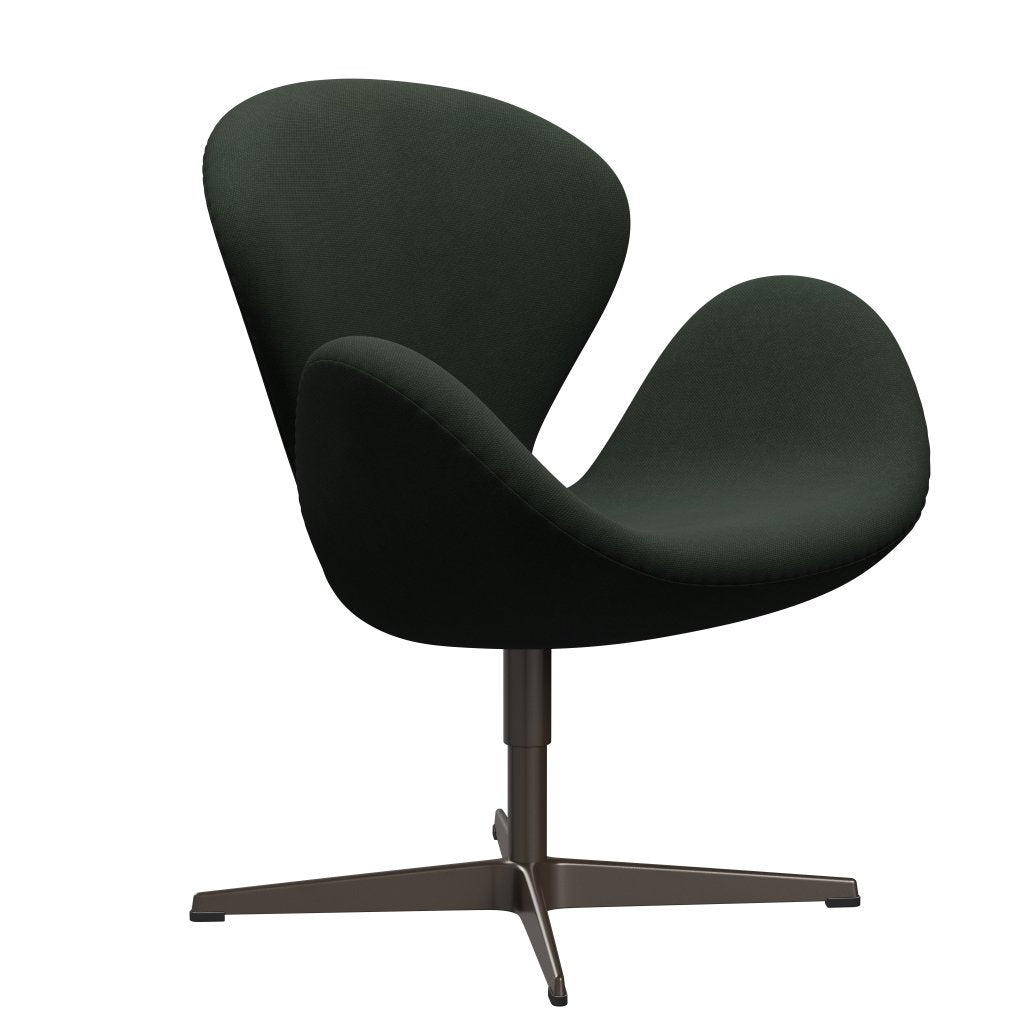 [product_category]-Fritz Hansen Swan Lounge Chair, Brown Bronze/Steelcut Dark Army Green-Fritz Hansen-3320-STI975-BBBASE-FRI-2