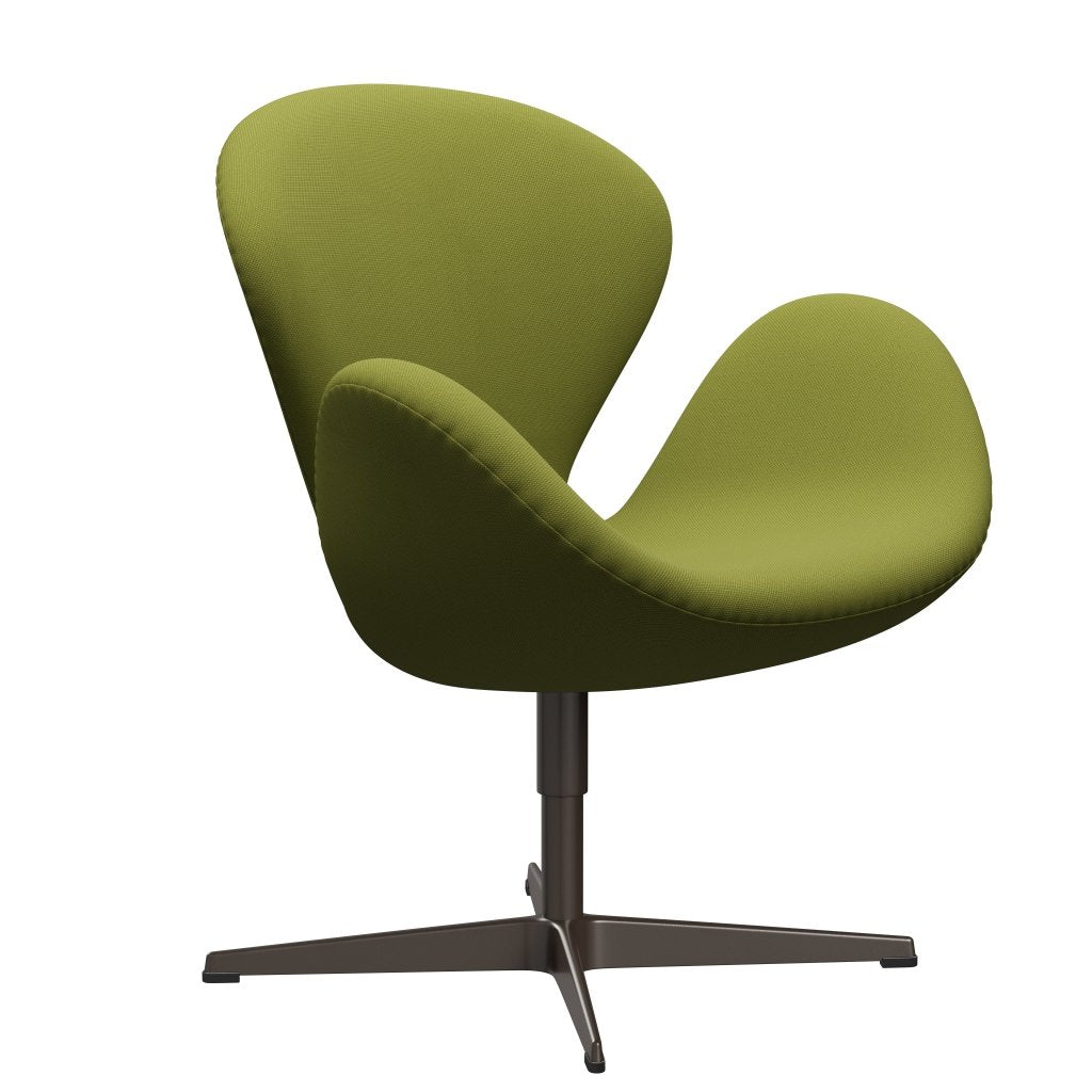 [product_category]-Fritz Hansen Swan Lounge Chair, Brown Bronze/Steelcut Light Military Green-Fritz Hansen-3320-STI950-BBBASE-FRI-2