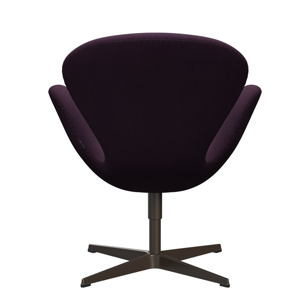 [product_category]-Fritz Hansen Swan Lounge Chair, Brown Bronze/Steelcut Medium Violet-Fritz Hansen-3320-STI625-BBBASE-FRI-4