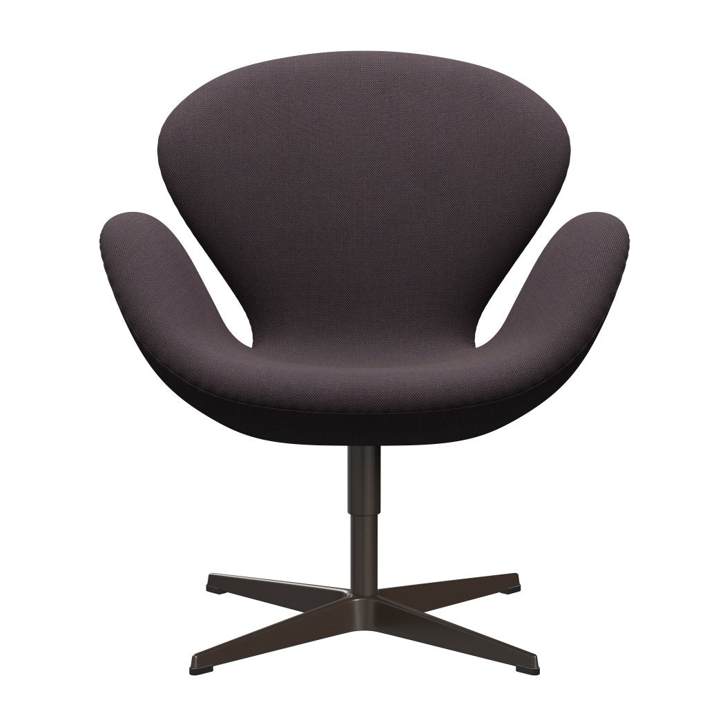 [product_category]-Fritz Hansen Swan Lounge Chair, Brown Bronze/Steelcut Trio Brown-Fritz Hansen-3320-STR283-BBBASE-FRI-1