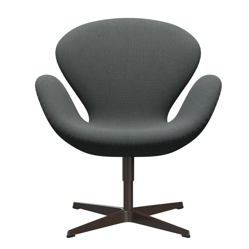 [product_category]-Fritz Hansen Swan Lounge Chair, Brown Bronze/Steelcut Trio Coal-Fritz Hansen-3320-STR153-BBBASE-FRI-1