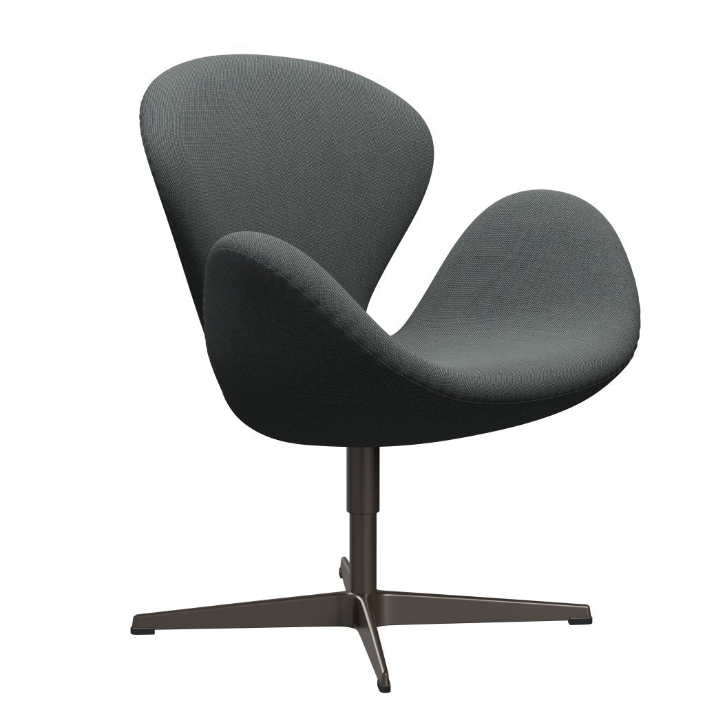 [product_category]-Fritz Hansen Swan Lounge Chair, Brown Bronze/Steelcut Trio Coal-Fritz Hansen-3320-STR153-BBBASE-FRI-2