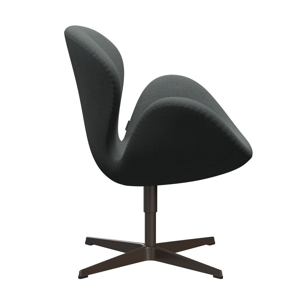 [product_category]-Fritz Hansen Swan Lounge Chair, Brown Bronze/Steelcut Trio Coal-Fritz Hansen-3320-STR153-BBBASE-FRI-3