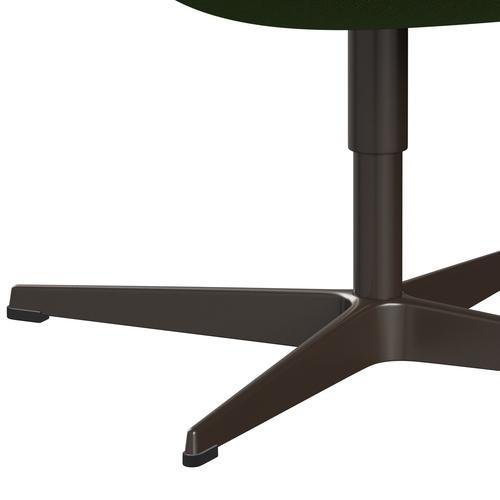 [product_category]-Fritz Hansen Swan Lounge Chair, Brown Bronze/Steelcut Trio Grass Green-Fritz Hansen-3320-STR953-BBBASE-FRI-7