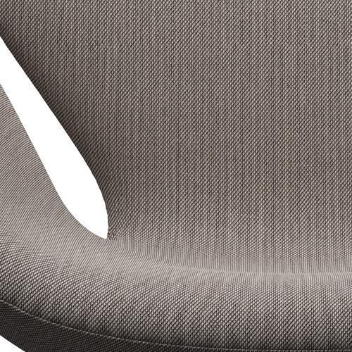 Fritz Hansen Swan Lounge Stuhl, braune Bronze/Stahlcut Trio Pink/Weiß/Schwarz