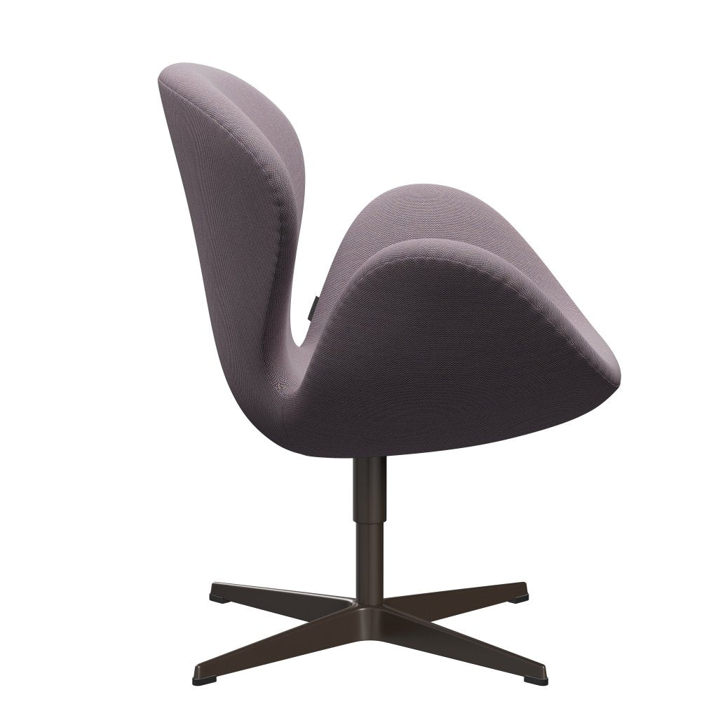 [product_category]-Fritz Hansen Swan Lounge Chair, Brown Bronze/Steelcut Trio White/Violet-Fritz Hansen-3320-STR806-BBBASE-FRI-3