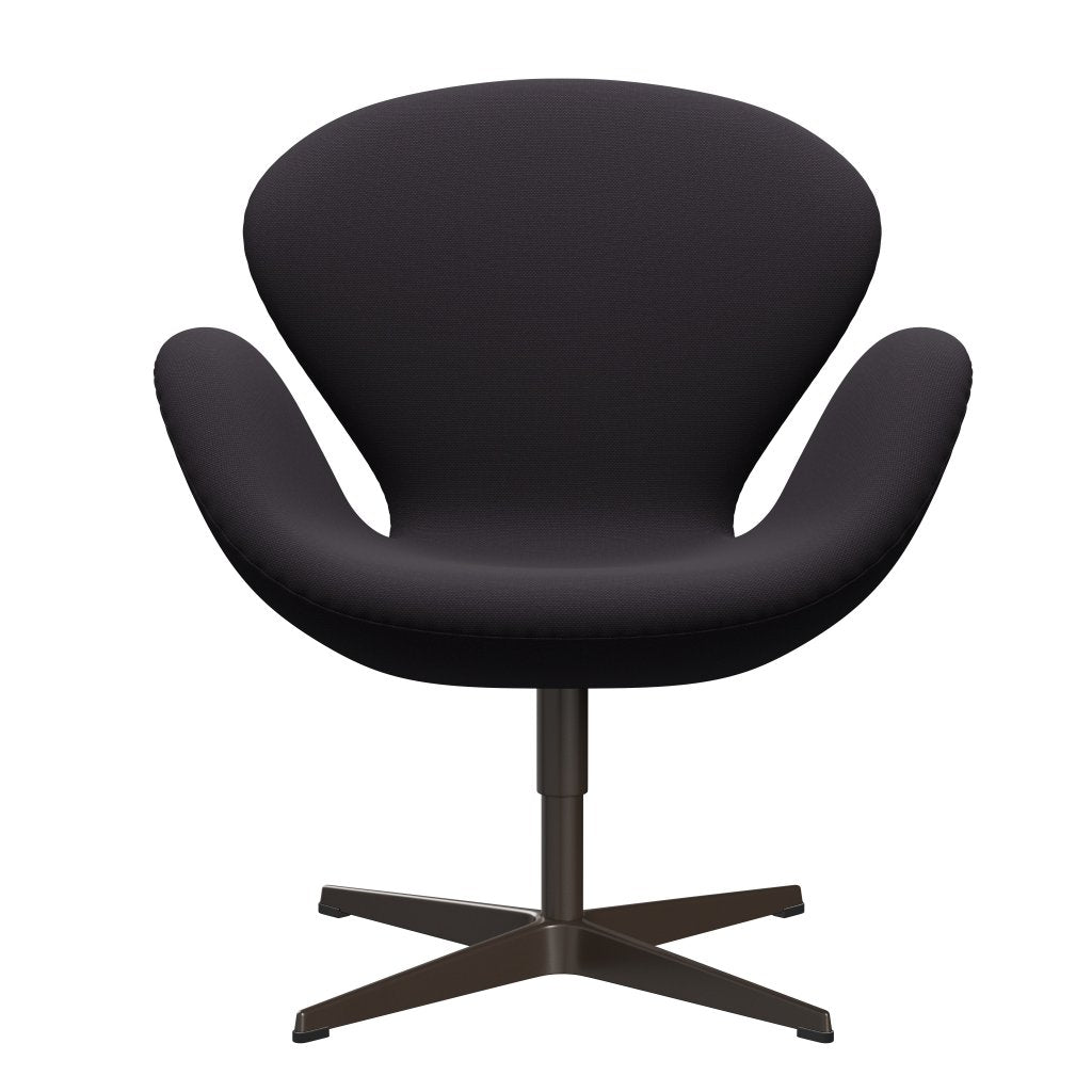 [product_category]-Fritz Hansen Swan Lounge Chair, Brown Bronze/Steelcut Violet Dark-Fritz Hansen-3320-STI685-BBBASE-FRI-1