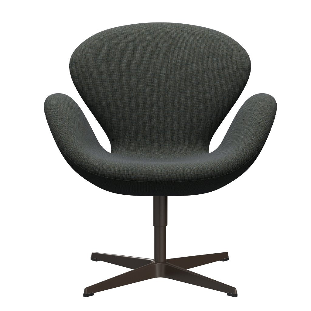 [product_category]-Fritz Hansen Swan Lounge Chair, Brown Bronze/Sunniva Navy/Olive-Fritz Hansen-3320-SV773-BBBASE-FRI-1