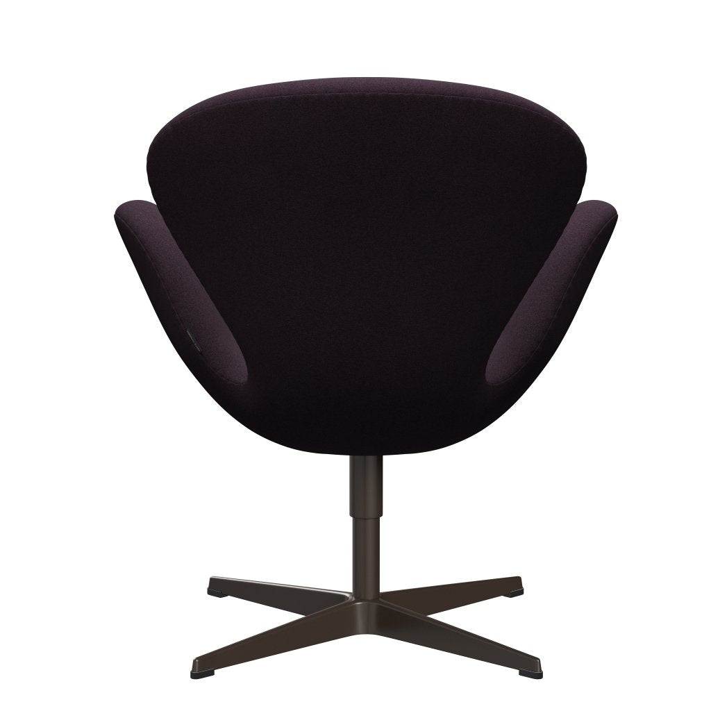 [product_category]-Fritz Hansen Swan Lounge Chair, Brown Bronze/Tonus Aubergine-Fritz Hansen-3320-TON684-BBBASE-FRI-4