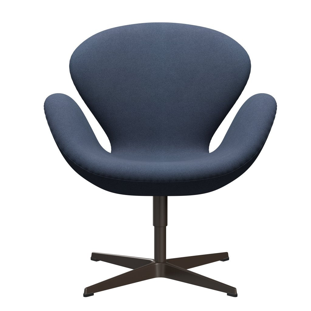 [product_category]-Fritz Hansen Swan Lounge Chair, Brown Bronze/Tonus Grey Blue-Fritz Hansen-3320-TON764-BBBASE-FRI-1