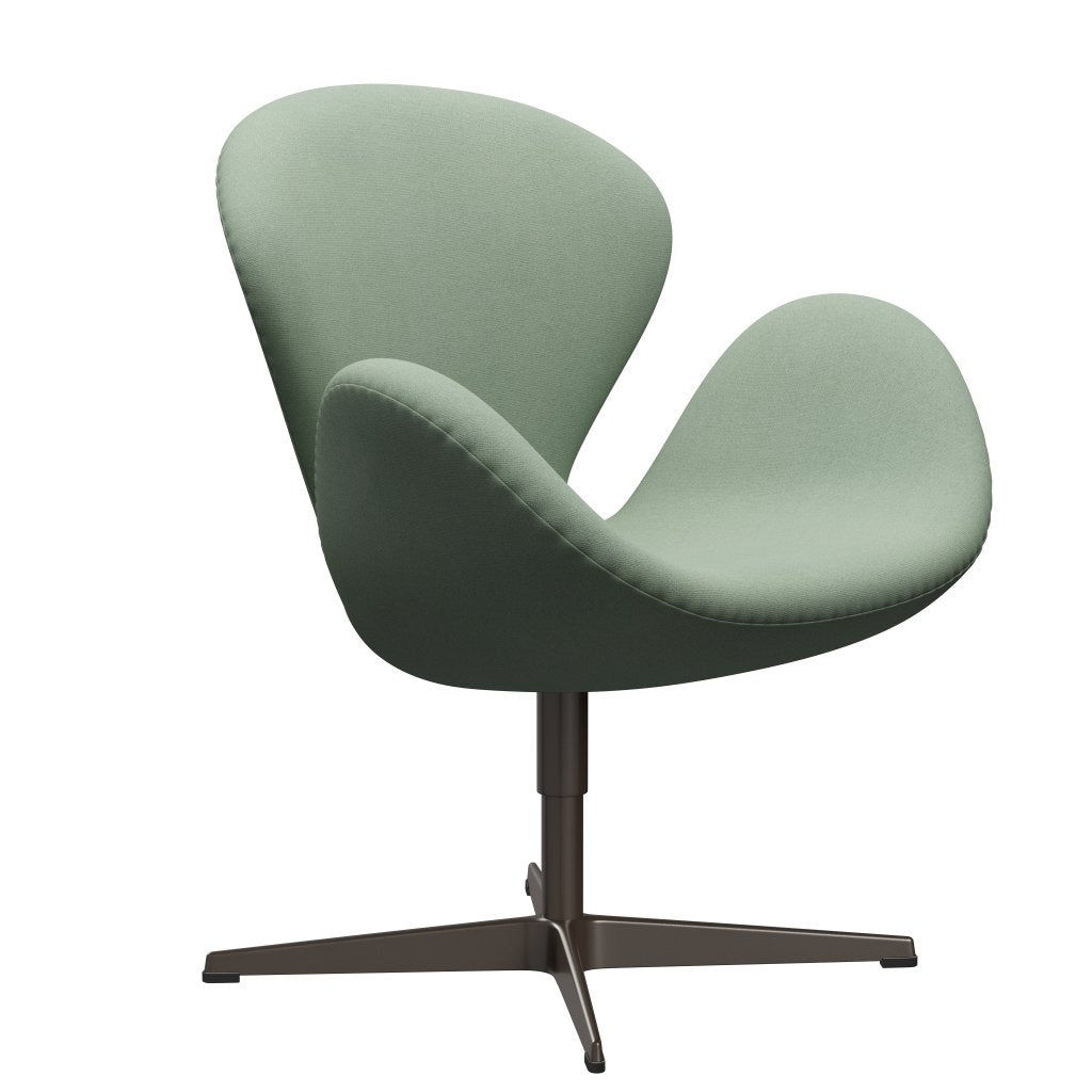 [product_category]-Fritz Hansen Swan Lounge Chair, Brown Bronze/Tonus Mint Green-Fritz Hansen-3320-TON914-BBBASE-FRI-2