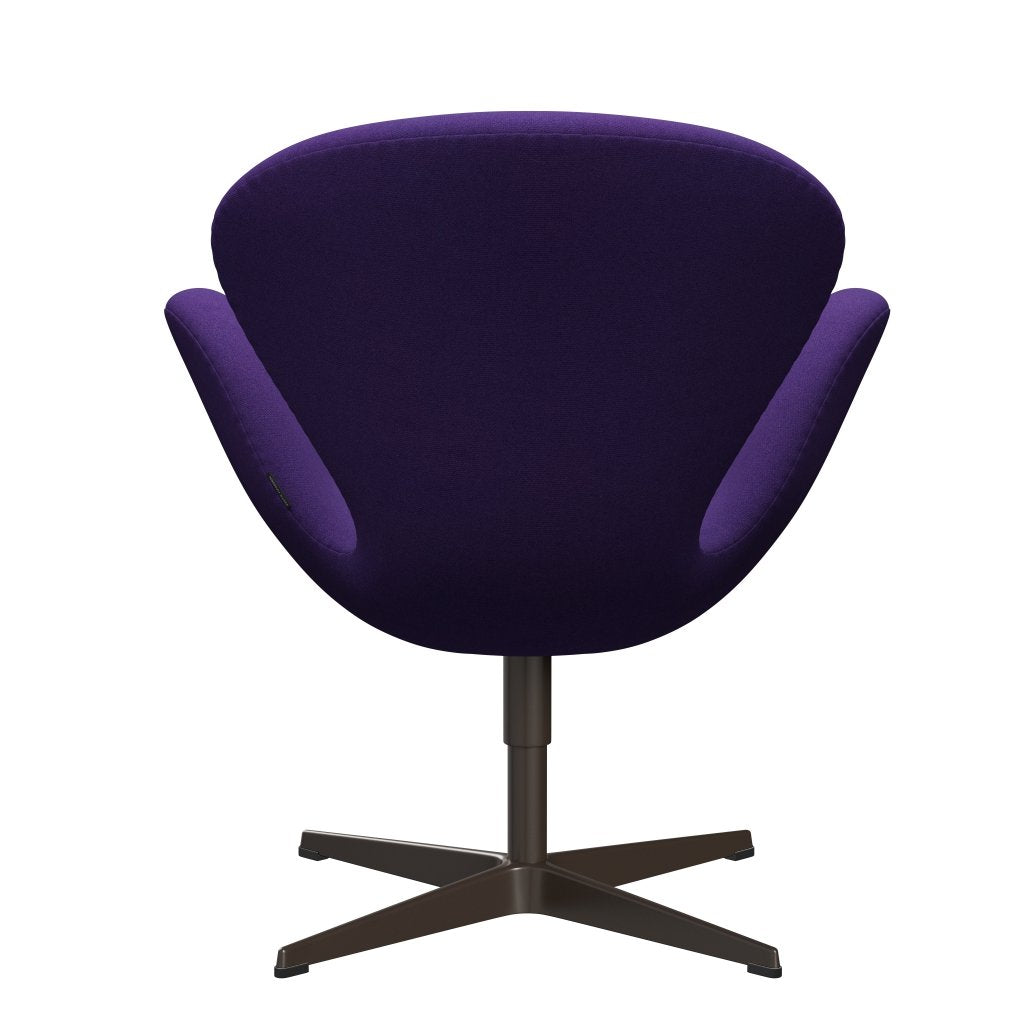 Fritz Hansen Swan Lounge stol, Brown Bronze/Tonus Violet