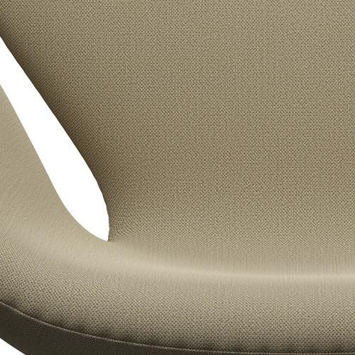 [product_category]-Fritz Hansen Swan Lounge Chair, Satin Brushed Aluminium/Capture Sand Colours-Fritz Hansen-3320-CP5102-SPAL-FRI-6