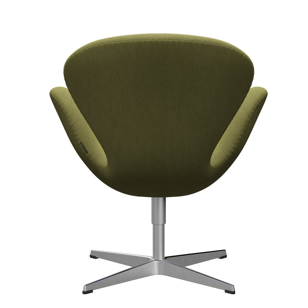 [product_category]-Fritz Hansen Swan Lounge Chair, Satin Brushed Aluminium/Capture Wamrgrün-Fritz Hansen-3320-CP5301-SPAL-FRI-4