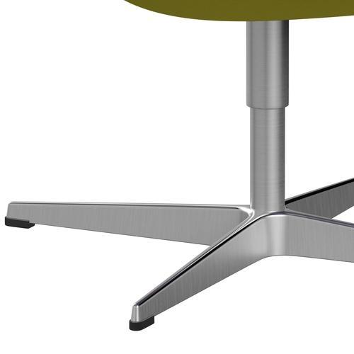 [product_category]-Fritz Hansen Swan Lounge Chair, Satin Brushed Aluminium/Comfort Light Yellow-Fritz Hansen-3320-C62005-SPAL-FRI-7