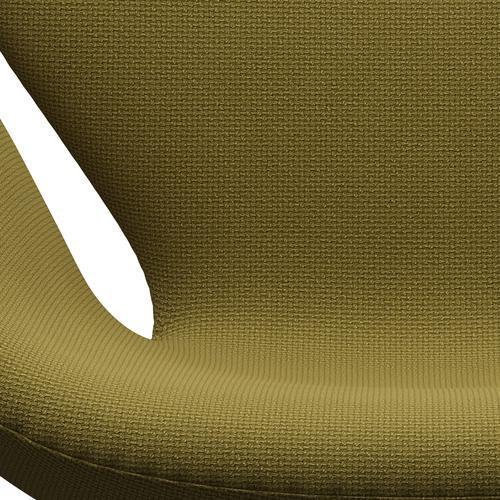 [product_category]-Fritz Hansen Swan Lounge Chair, Satin Brushed Aluminium/Diablo Autumn Green-Fritz Hansen-3320-DIA900-SPAL-FRI-6