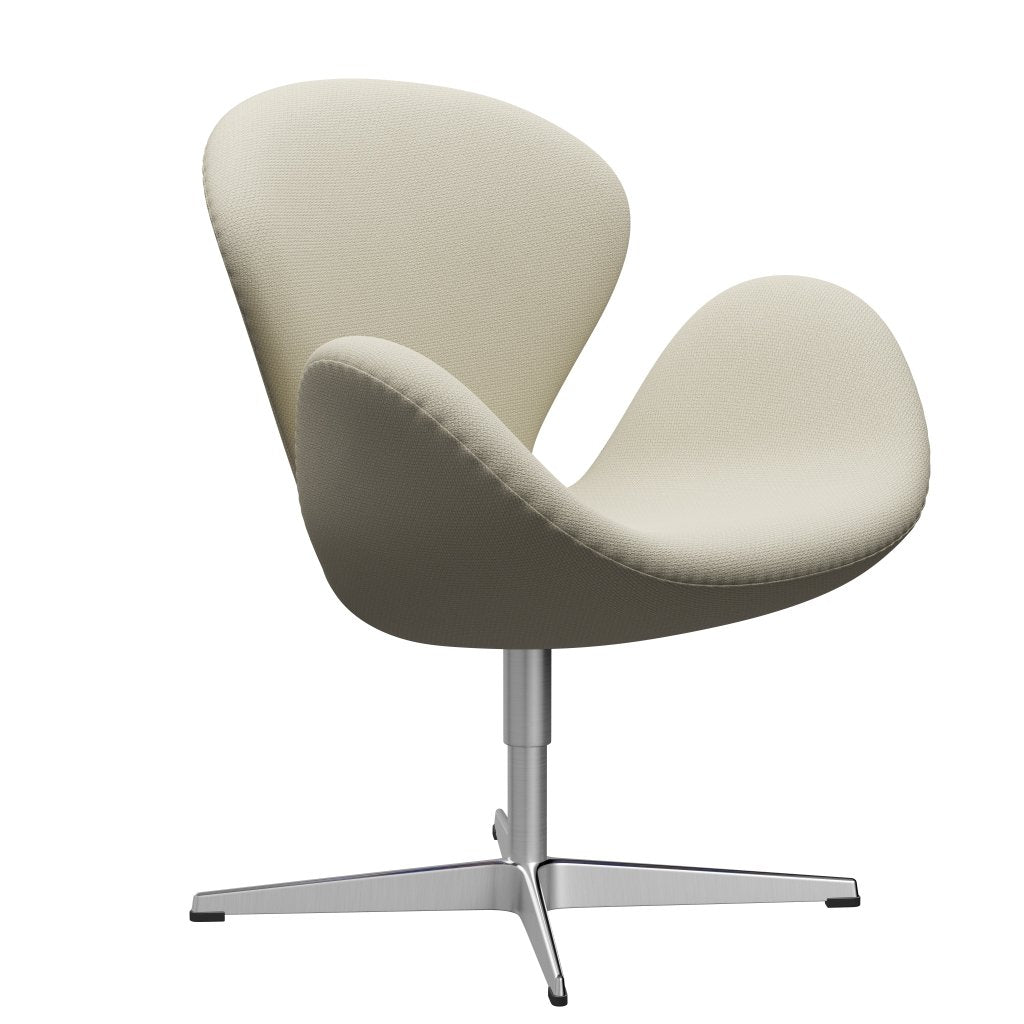 [product_category]-Fritz Hansen Swan Lounge Chair, Satin Brushed Aluminium/Diablo Oatmeal-Fritz Hansen-3320-DIA201-SPAL-FRI-2