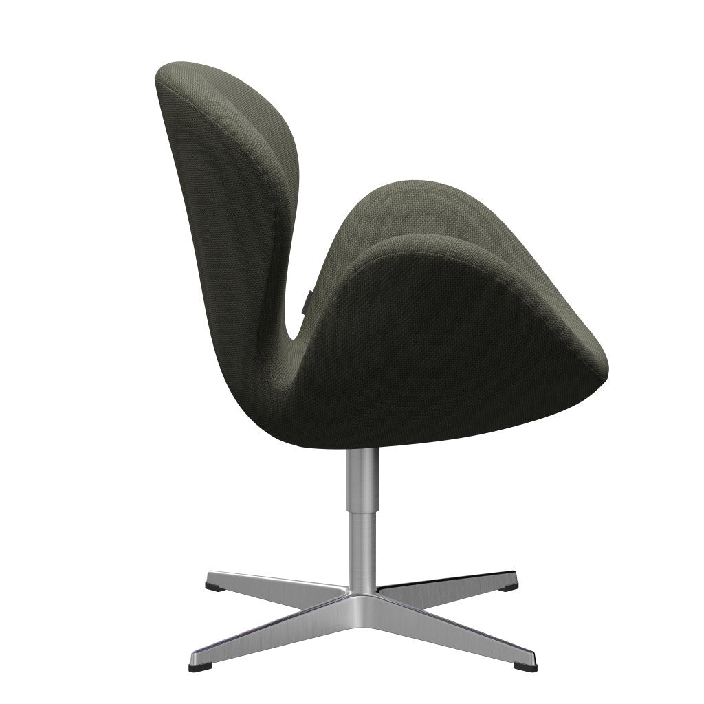 Fritz Hansen Swan Lounge Stuhl, Satin gebürstet Aluminium/Diablo warmes Grau