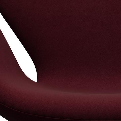 [product_category]-Fritz Hansen Swan Lounge Chair, Satin Brushed Aluminium/Divina Aubergine (671)-Fritz Hansen-3320-DIV671-SPAL-FRI-6