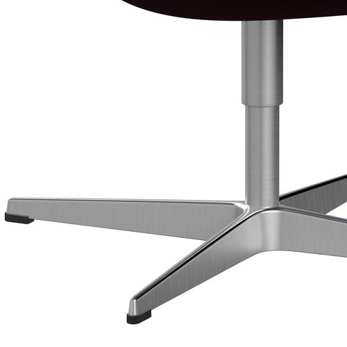 [product_category]-Fritz Hansen Swan Lounge Chair, Satin Brushed Aluminium/Divina Aubergine (671)-Fritz Hansen-3320-DIV671-SPAL-FRI-7