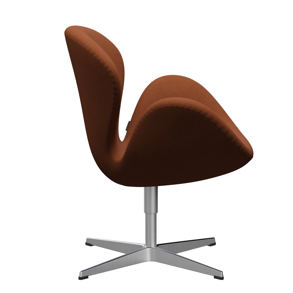 [product_category]-Fritz Hansen Swan Lounge Chair, Satin Brushed Aluminium/Divina Brown (346)-Fritz Hansen-3320-DIV346-SPAL-FRI-3