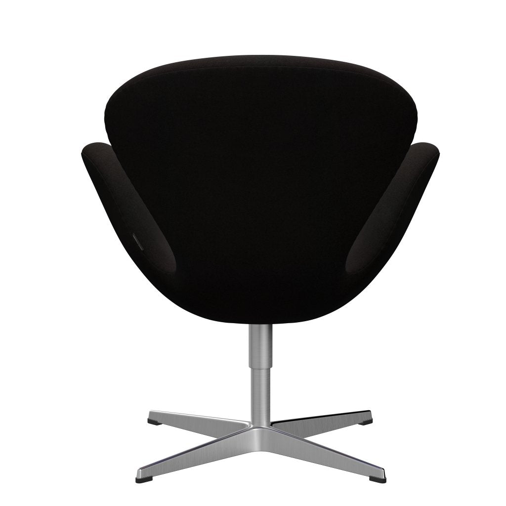 [product_category]-Fritz Hansen Swan Lounge Chair, Satin Brushed Aluminium/Divina Dark Brown (384)-Fritz Hansen-3320-DIV384-SPAL-FRI-4