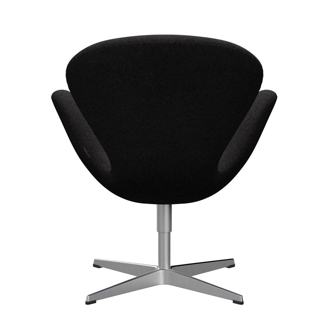 Sillón Fritz Hansen Swan, aluminio cepillado con satén/Divina MD Grey Dark Gray