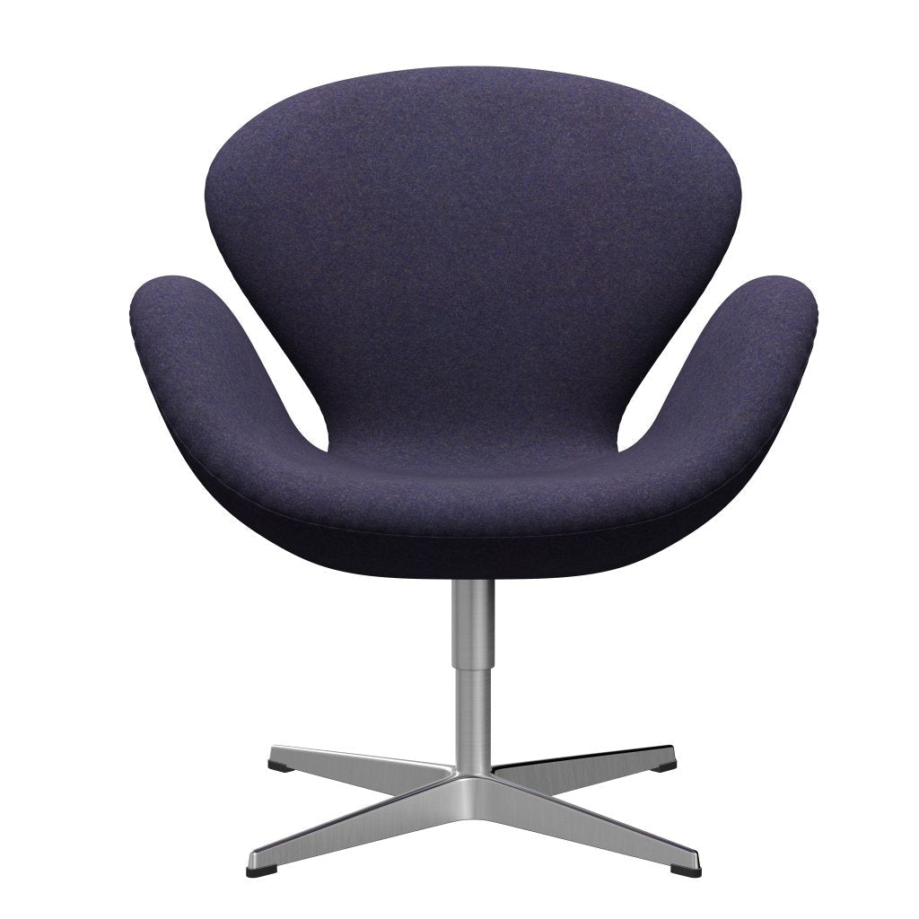 [product_category]-Fritz Hansen Swan Lounge Chair, Satin Brushed Aluminium/Divina Md Dusty Blue-Fritz Hansen-3320-DMD753-SPAL-FRI-1