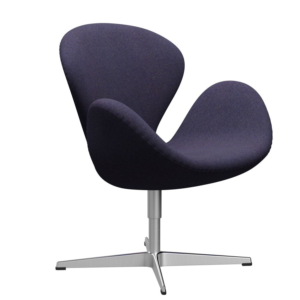 [product_category]-Fritz Hansen Swan Lounge Chair, Satin Brushed Aluminium/Divina Md Dusty Blue-Fritz Hansen-3320-DMD753-SPAL-FRI-2