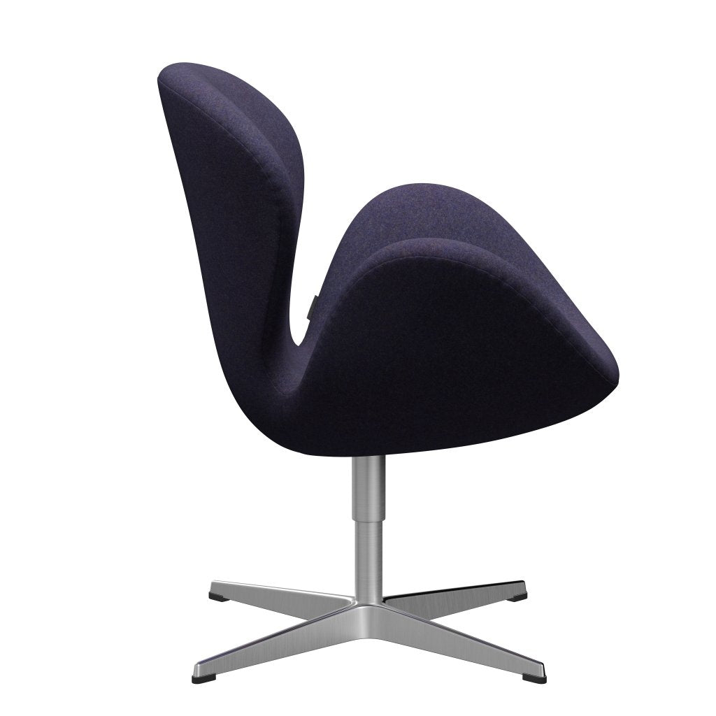[product_category]-Fritz Hansen Swan Lounge Chair, Satin Brushed Aluminium/Divina Md Dusty Blue-Fritz Hansen-3320-DMD753-SPAL-FRI-3