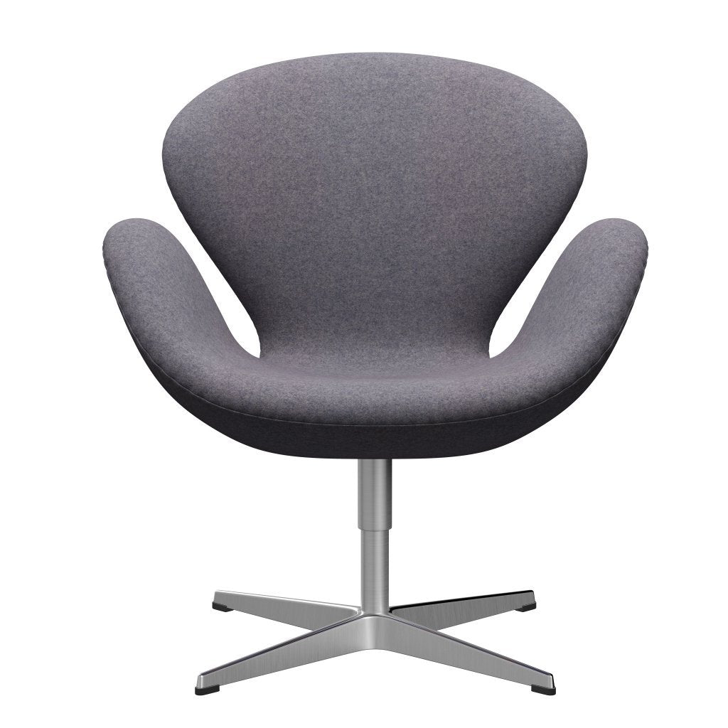 [product_category]-Fritz Hansen Swan Lounge Chair, Satin Brushed Aluminium/Divina Md Soft Blue Grey-Fritz Hansen-3320-DMD733-SPAL-FRI-1