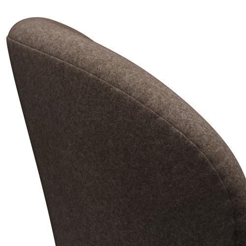 [product_category]-Fritz Hansen Swan Lounge Chair, Satin Brushed Aluminium/Divina Melange Dusty Brown-Fritz Hansen-3320-DIM260-SPAL-FRI-5