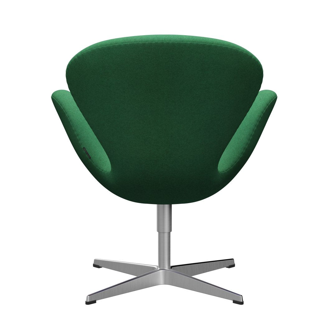 [product_category]-Fritz Hansen Swan Lounge Chair, Satin Brushed Aluminium/Divina Melange Green-Fritz Hansen-3320-DIM937-SPAL-FRI-4