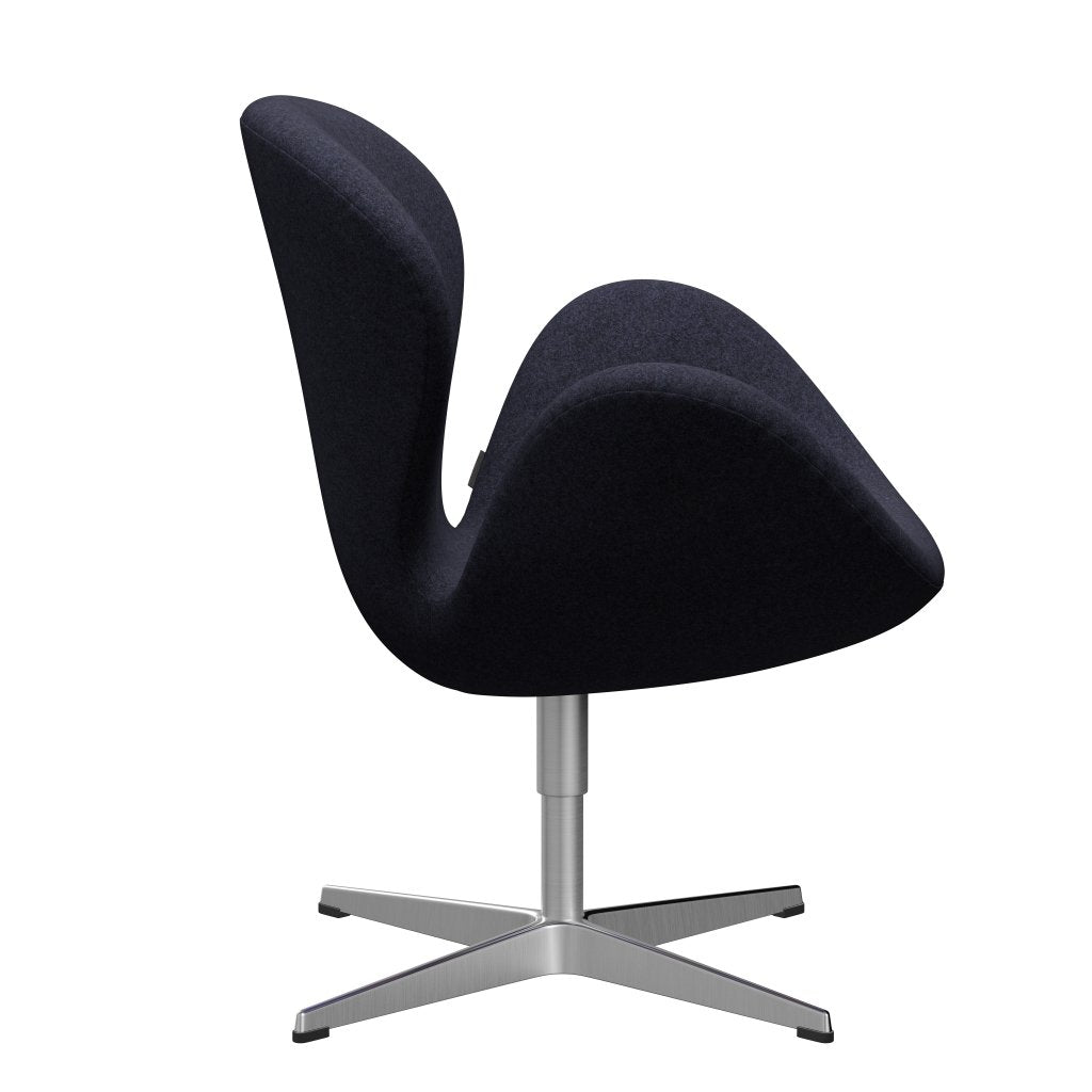 [product_category]-Fritz Hansen Swan Lounge Chair, Satin Brushed Aluminium/Divina Melange Grey/Purple-Fritz Hansen-3320-DIM687-SPAL-FRI-3