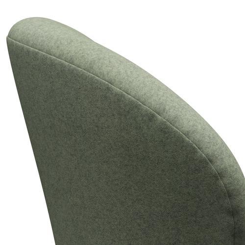 [product_category]-Fritz Hansen Swan Lounge Chair, Satin Brushed Aluminium/Divina Melange Light Green-Fritz Hansen-3320-DIM917-SPAL-FRI-5