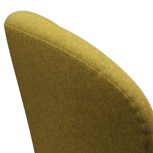 [product_category]-Fritz Hansen Swan Lounge Chair, Satin Brushed Aluminium/Divina Melange Yellow-Fritz Hansen-3320-DIM427-SPAL-FRI-5