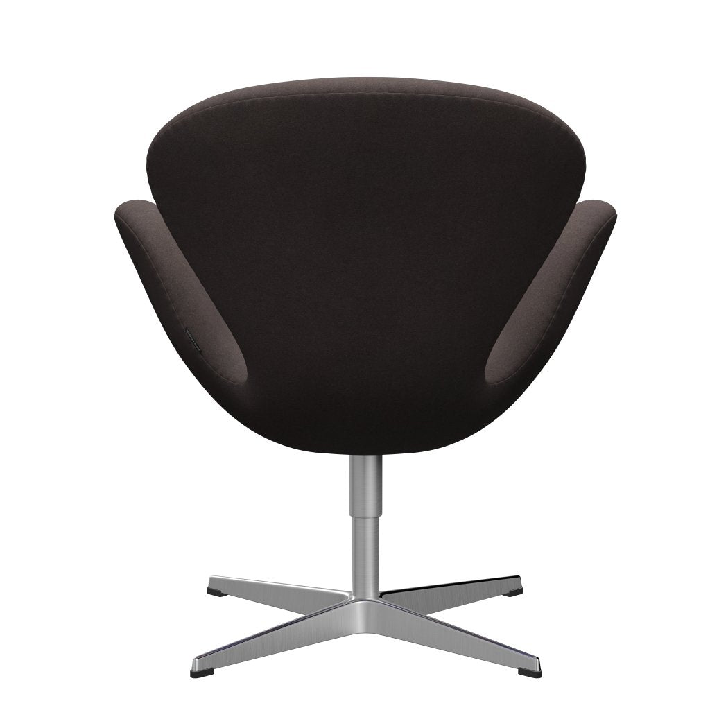 [product_category]-Fritz Hansen Swan Lounge Chair, Satin Brushed Aluminium/Divina Pastel Brown-Fritz Hansen-3320-DIV691-SPAL-FRI-4