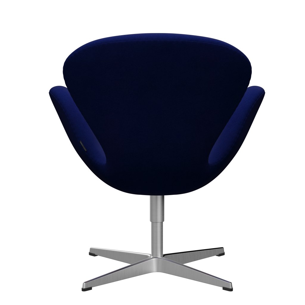 [product_category]-Fritz Hansen Swan Lounge Chair, Satin Brushed Aluminium/Divina Royal Blue-Fritz Hansen-3320-DIV791-SPAL-FRI-4