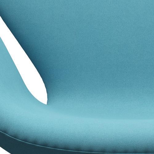 [product_category]-Fritz Hansen Swan Lounge Chair, Satin Brushed Aluminium/Divina Turquoise Light-Fritz Hansen-3320-DIV836-SPAL-FRI-6