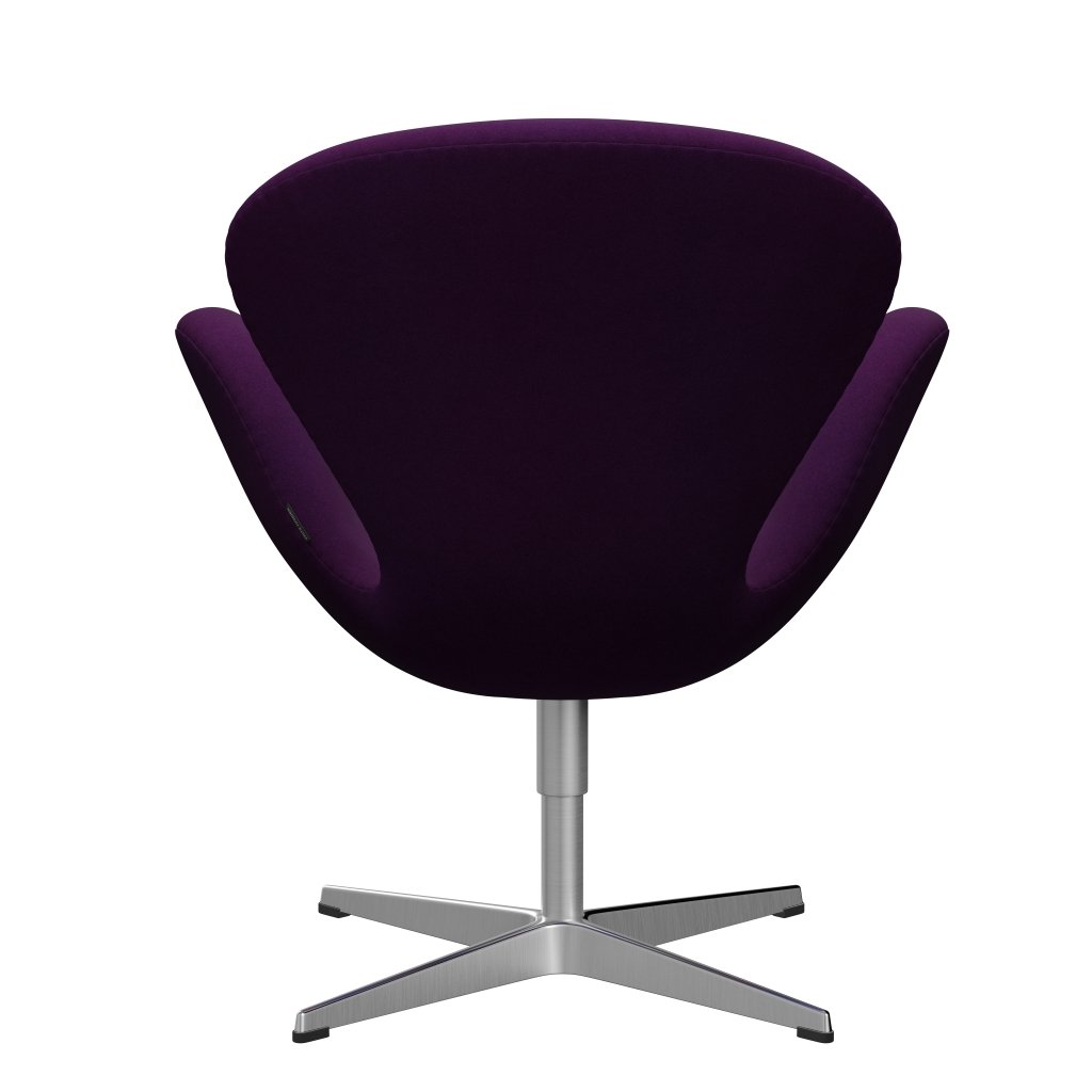 [product_category]-Fritz Hansen Swan Lounge Chair, Satin Brushed Aluminium/Divina Violet (696)-Fritz Hansen-3320-DIV696-SPAL-FRI-4