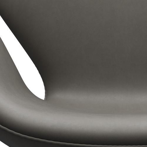 [product_category]-Fritz Hansen Swan Lounge Chair, Satin Brushed Aluminium/Essential Lava-Fritz Hansen-3320-STLAVA-SPAL-FRI-6