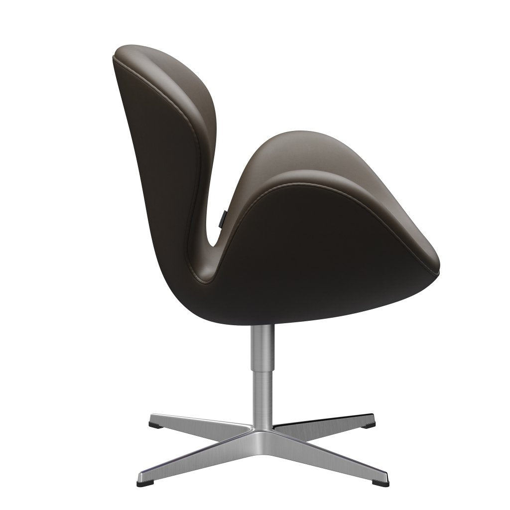 [product_category]-Fritz Hansen Swan Lounge Chair, Satin Brushed Aluminium/Essential Stone-Fritz Hansen-3320-STSTON-SPAL-FRI-3