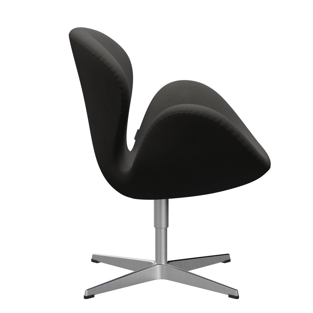 [product_category]-Fritz Hansen Swan Lounge Chair, Satin Brushed Aluminium/Fame Brown (61060)-Fritz Hansen-3320-F61060-SPAL-FRI-3