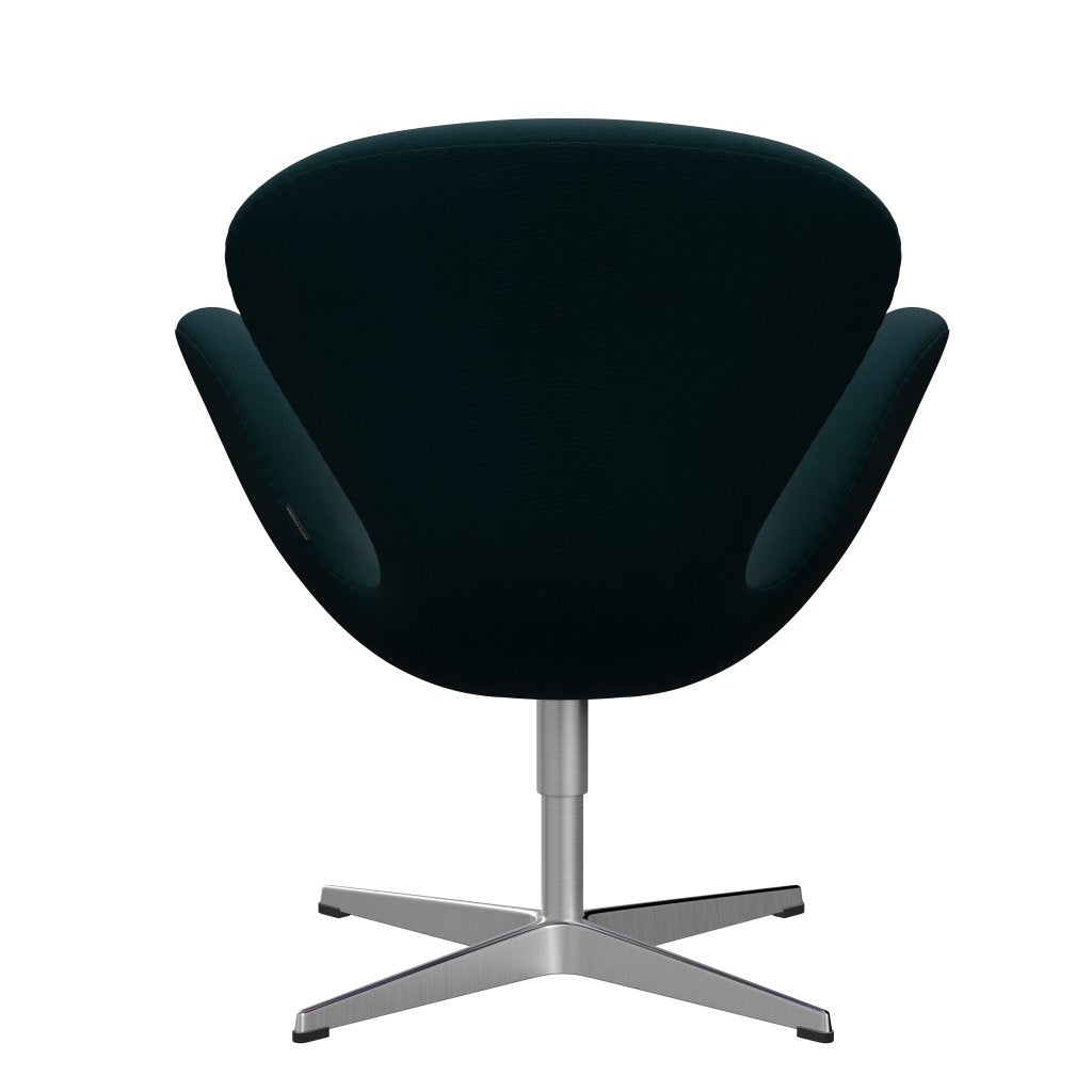 [product_category]-Fritz Hansen Swan Lounge Chair, Satin Brushed Aluminium/Fame Dark Green-Fritz Hansen-3320-F68143-SPAL-FRI-4