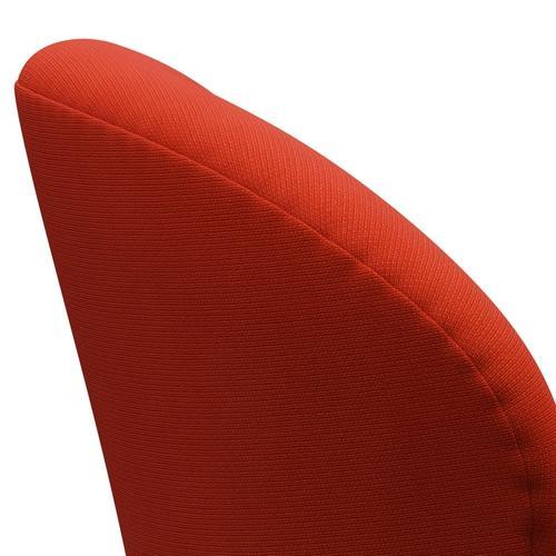 [product_category]-Fritz Hansen Swan Lounge Chair, Satin Brushed Aluminium/Fame Orange Dark-Fritz Hansen-3320-F63078-SPAL-FRI-5
