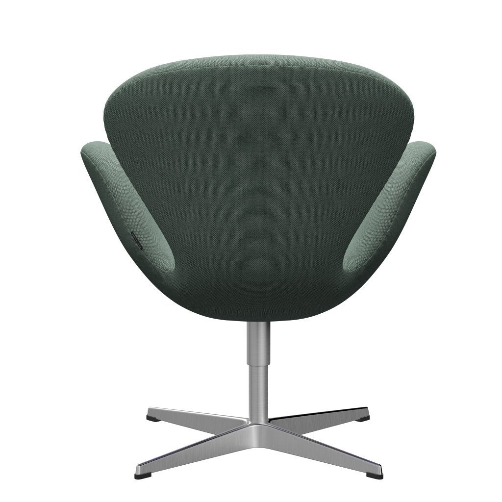 [product_category]-Fritz Hansen Swan Lounge Chair, Satin Brushed Aluminium/Re Wool Aqua/Natural-Fritz Hansen-3320-REW858-SPAL-FRI-4