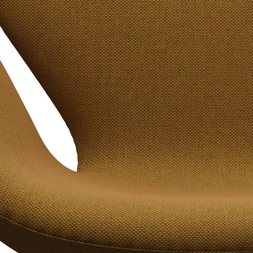 [product_category]-Fritz Hansen Swan Lounge Chair, Satin Brushed Aluminium/Re Wool Saffron/Natural-Fritz Hansen-3320-REW448-SPAL-FRI-6