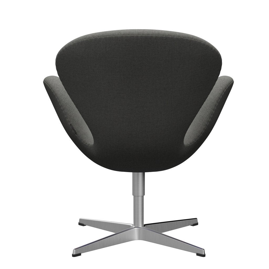 Fritz Hansen Swan Lounge Stuhl, Satin gebürstet Aluminium/Re Wolltaupe/Natural