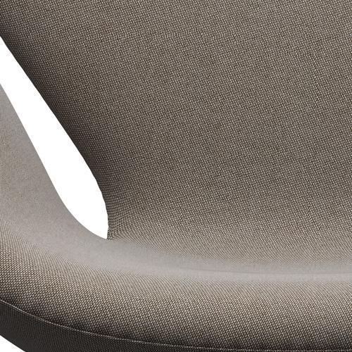 [product_category]-Fritz Hansen Swan Lounge Chair, Satin Brushed Aluminium/Rime Khaki/White-Fritz Hansen-3320-RIM231-SPAL-FRI-6